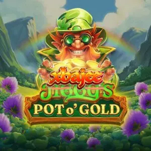 Jiggy’s Pot O’Gold স্লট গেমের একটি দৃশ্য যেখানে আইরিশ থিম এবং গোল্ডেন পট দেখা যাচ্ছে